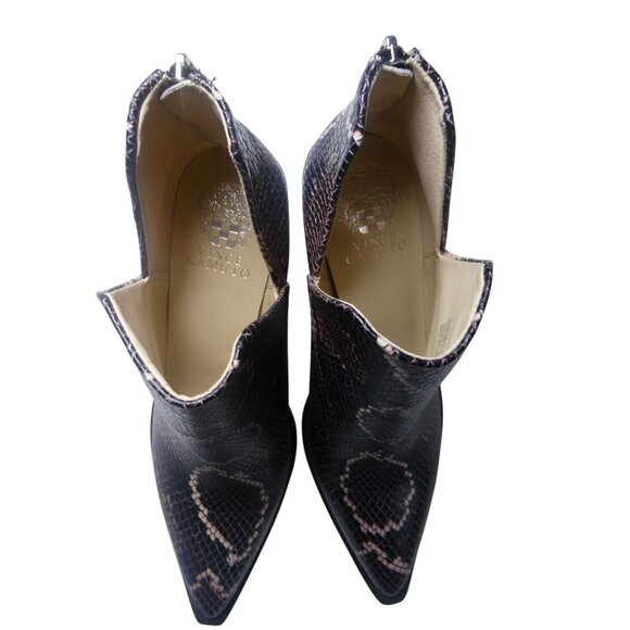 Vince Camuto VC-Gigietta Mauve Multitricolor Snake Skin Boots Size 8M - Picture 4 of 11